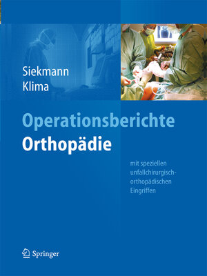 cover image of Operationsberichte Orthopädie